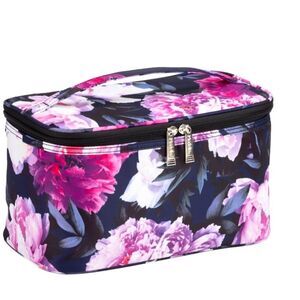 Modella Blue Floral Traincase